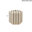 Accent Ottoman Printed Stripe