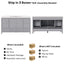 Bathroom Vanity With Separate Sink, Soft Close Doors And 4 Drawers