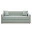 3 Seater Sofa With Wrap Around Armrests And Throw Pillows
