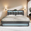 Platform Bed With Hydraulic Storage, LED Lighting & Charging Station