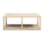 Ellis - Open Frame Coffee Table With Lower Shelf - Natural