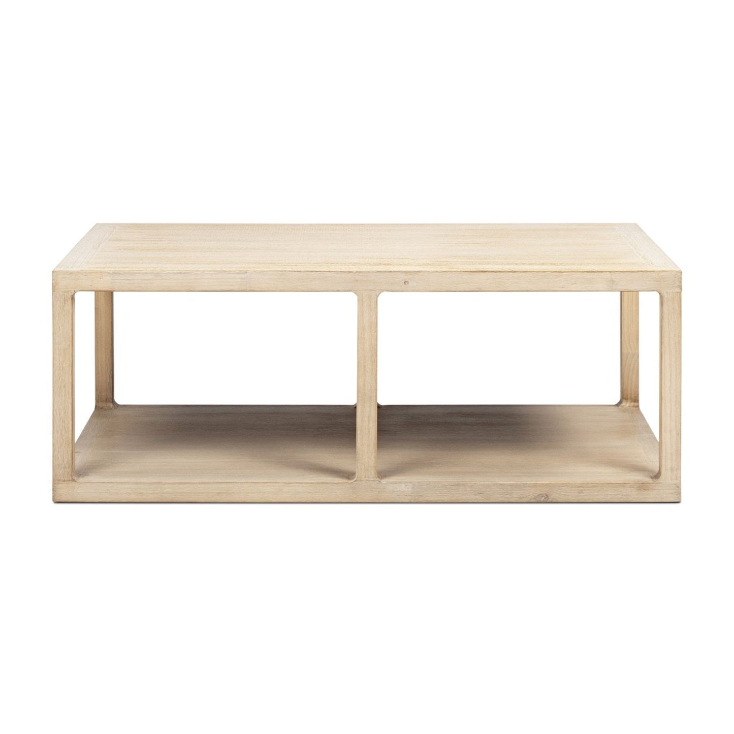 Ellis - Open Frame Coffee Table With Lower Shelf - Natural