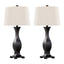 Riley - Contemporary Table Lamp (Set of 2) - Oil Rubbed Bronze / Oat