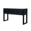 Geometric Carved Console Table With 3 Soft Close Drawers