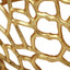 Modern Glam Mesh Coffee Table With Accents And - Gold
