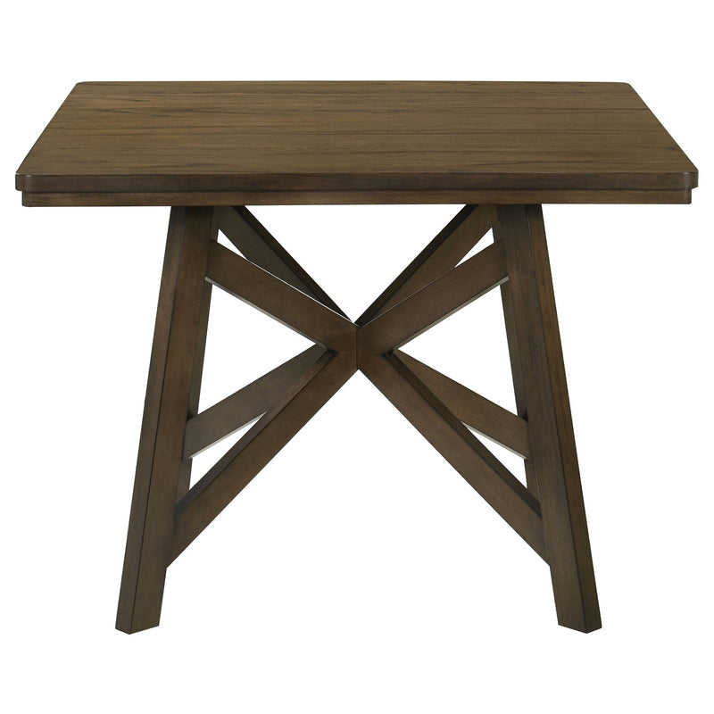 Maxine - Square Counter Height Dining Table - Brown