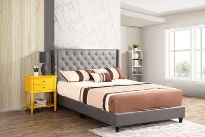 Nailhead Bed Transitional Vibrant