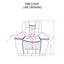 Raize - Power Recliner With LED Functionality - Gray