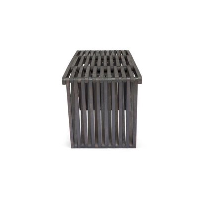 Gloaming - Outdoor Bench With Slat Design And Triangular Base