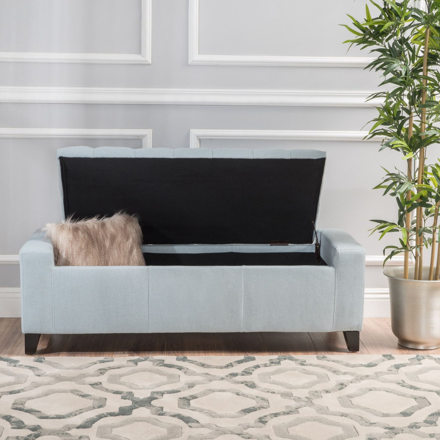 Guernsey - Ottoman Storage With Tufted Top