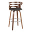 Cosini - Mid Century Modern Fixed Height Barstool With Swivel (Set of 2)