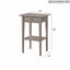 Dalton - Nightstand - Silver Champagne