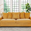 Luxe Sofa With 5 Matching Toss Pillows, Sleek Design, Spacious And Comfortable 3 Seater Couch