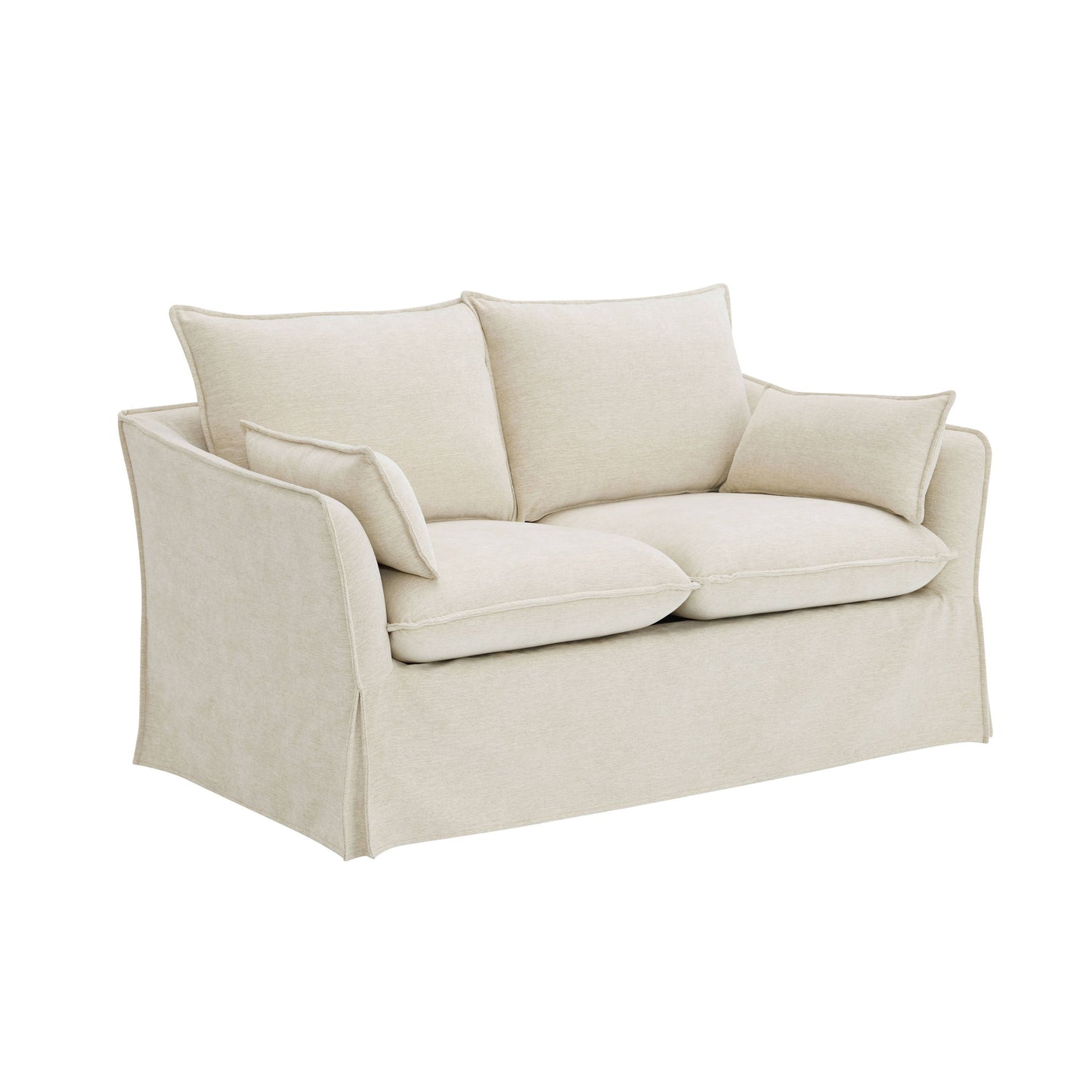 Shane - Loveseat With 2 Pillows - Beige