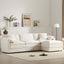 Modular Sectional With Deep And Wide Seat, Cloud Couch Set With Double Cushions Sofa With Movable Ottoman