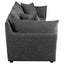 Tomasina - Modular Sofa With Cushions And Padded Arms - Black