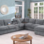 Celine - Fabric Corner Sectional Sofa With Right-Facing Chaise, Cupholders, And Charging Ports