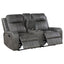 Forrest - 2 Piece Motion Reclining Sofa Set - Gray