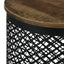 Drum Base Accent Table - Brown