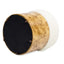 Nebula - Round Upholstered Ottoman - White