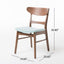 5 Piece Dining Set & 1 Table And 4 Upholstered Chairs - Mint / Walnut