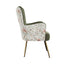 Accent Chair With Unique Print Fabric