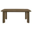 Crispin - 7 Piece Rectangular Dining Table Set With Upholstered Chairs - Brown