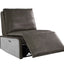 Metier - Power Motion Recliner - Gray / Aluminum