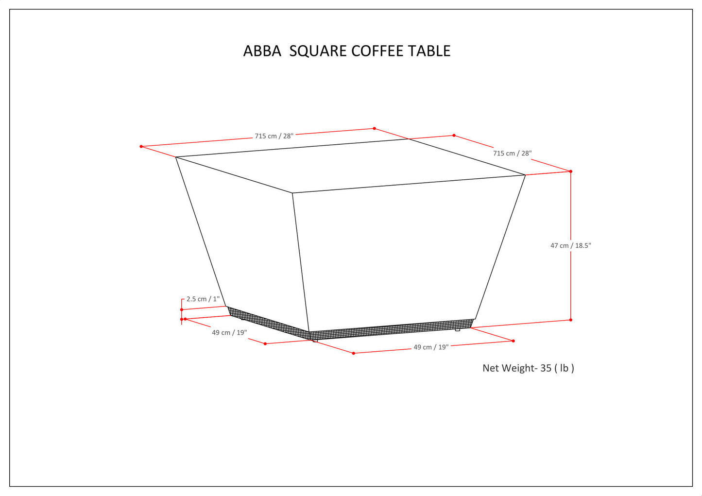 Abba - Handcrafted Coffee Table