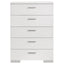 Dulcey - 5 Drawer Bedroom Chest - White