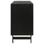 Madrid - 3 Door Accent Cabinet Doors - Natural / Black