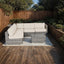 Seating Set With Cushions Handcrafted Wicker Design