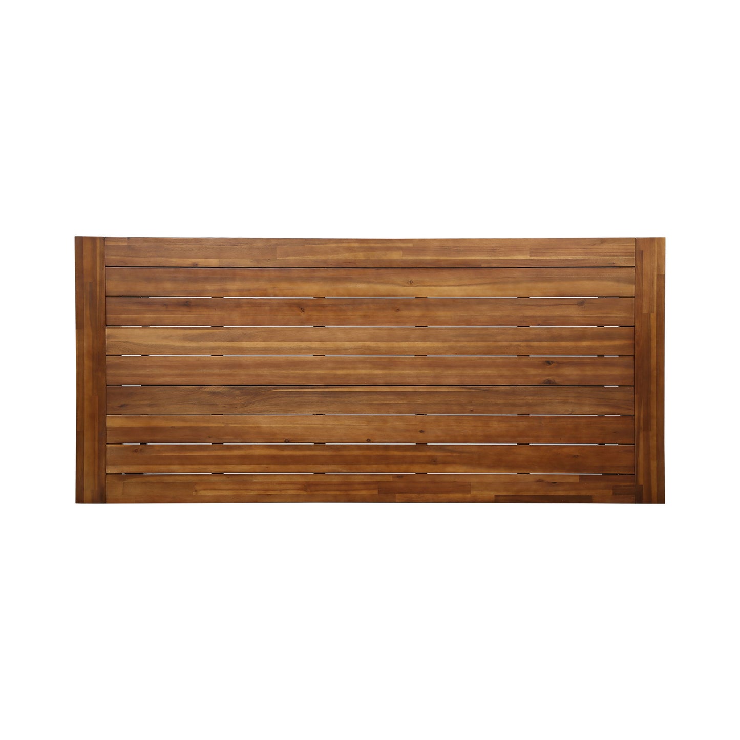 Equilibrium - Outdoor Dining Table With Wooden Frame And Slat Top