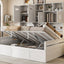 Daybed With All-In-One Cabinet And Shelf