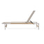 Hargrove - Outdoor Patio Aluminun Chaise Lounge, Outdoor Mesh Seat - Natural / Silver