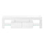 TV Stand, Console, Media Entertainment Center, Storage Cabinet, Glossy Contemporary & Modern - White