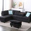 Alger - Left Hand Facing Sofa & Chaise With Ottoman