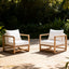 Outdoor Lounge Chair With Oversized Cushion Set For Patio