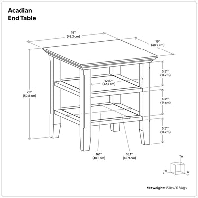 Acadian - Transitiona End Table