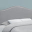 Full Size, Bed Headboard Only, Upholstered Transitional - Gray