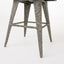 Outdoor Rattan Swivel Barstool With Water Resistant Cushion - Mixed Black / Dark Gray