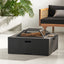 Outdoor Square Mgo Wood Burning Fire Pit - Dark Gray