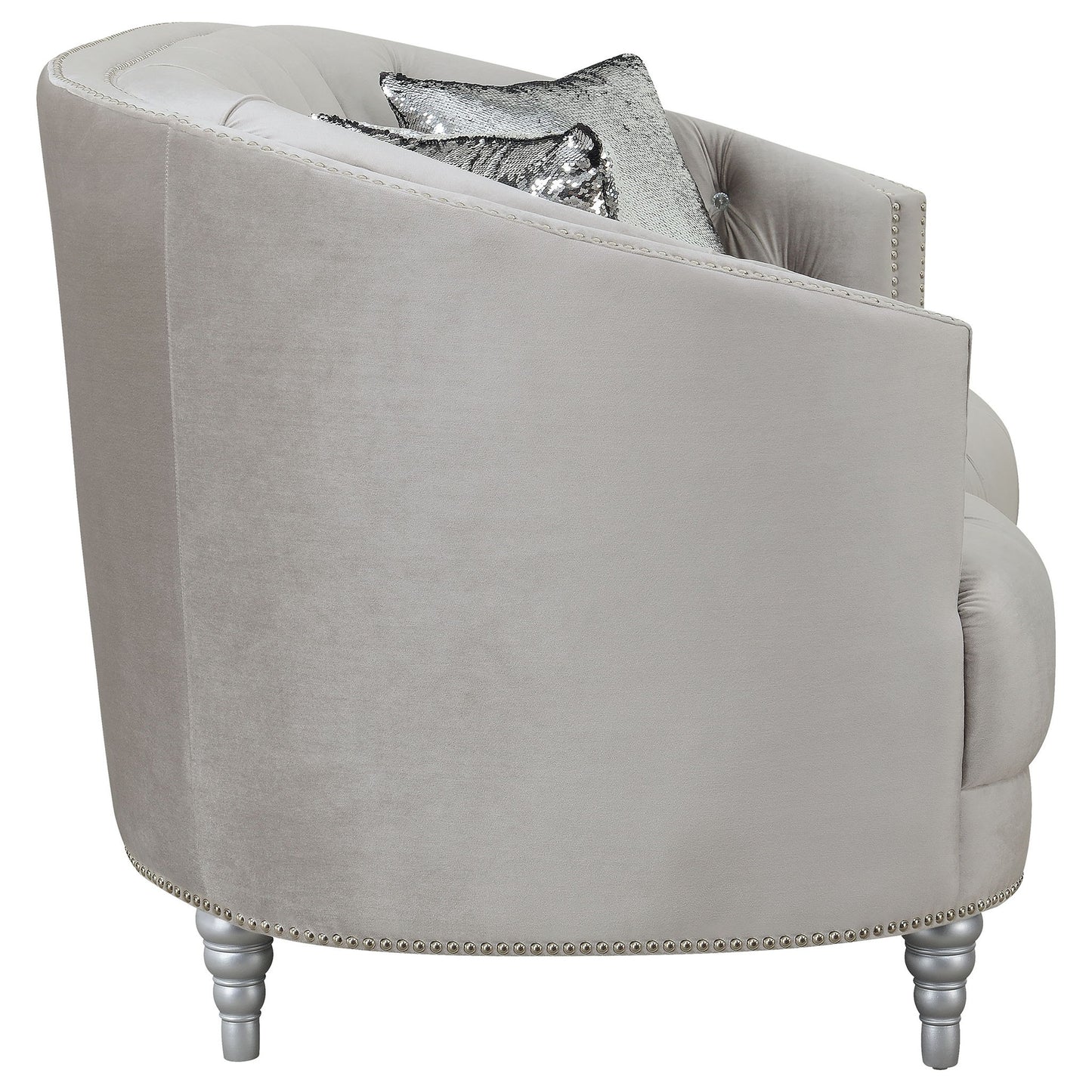 Colby - Loveseat With Tufted Design - Gray