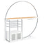 Casey - 2 Door Home Bar Storage Bar With Customizable Lighting - White