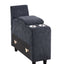 Gina - Sectional Sofa With Ottoman - Black