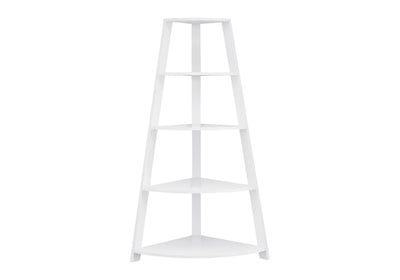 Bookshelf, Bookcase, Etagere, Corner, 4 Tier, Office, Contemporary & Modern