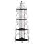 4 Shelf Corner Bookcase - Cappuccino