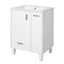 Bathroom Vanity With Sink, Deep Drawer, Door Shelf, 2 Tier Basket