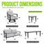 Outdoor Conversation Set With Chairs, Bench Sofa, Tables, Sunbrella Cushions