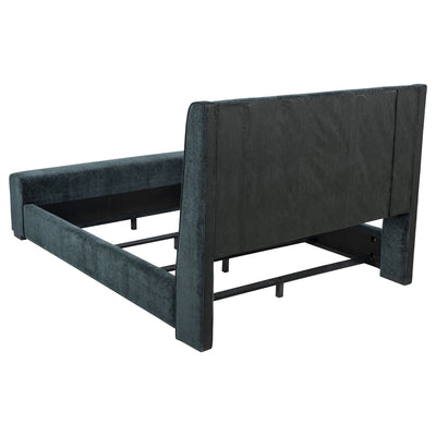 Sebastian - Upholstered Bed With Built-In Flame Visualizer And Bluetooth Speaker